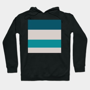 A fantastic harmony of Rouge, Pastel Pink, Silver, Dark Cyan and Philippine Indigo stripes. Hoodie